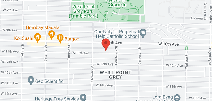 map of 4239 W 11TH AVENUE